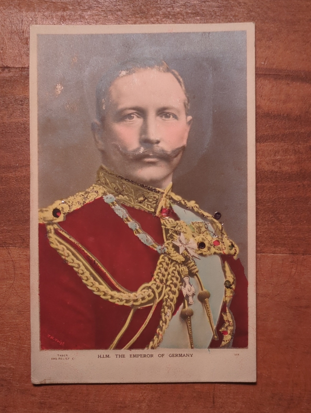 Antique Embossed Decorated Postcard Kaiser Wilhelm II